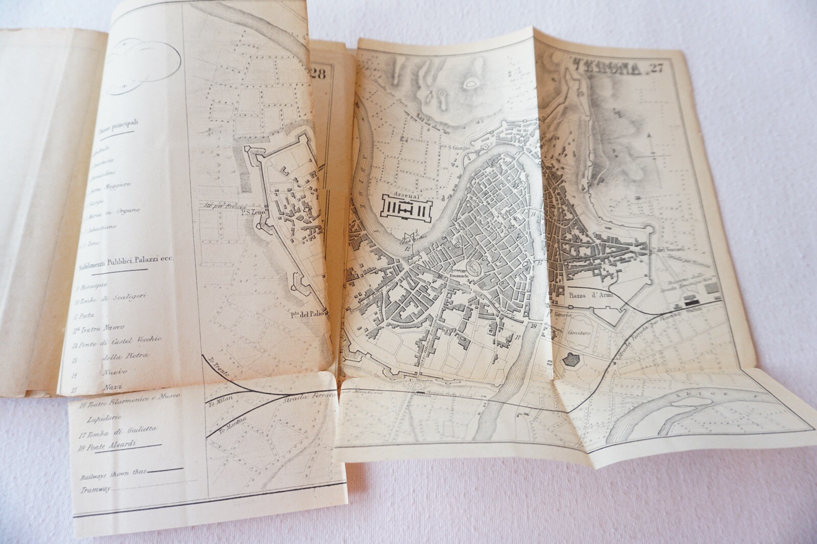 1897 Bradshaws Cities Towns Plans of Continental Europe – Railway Guide Maps
