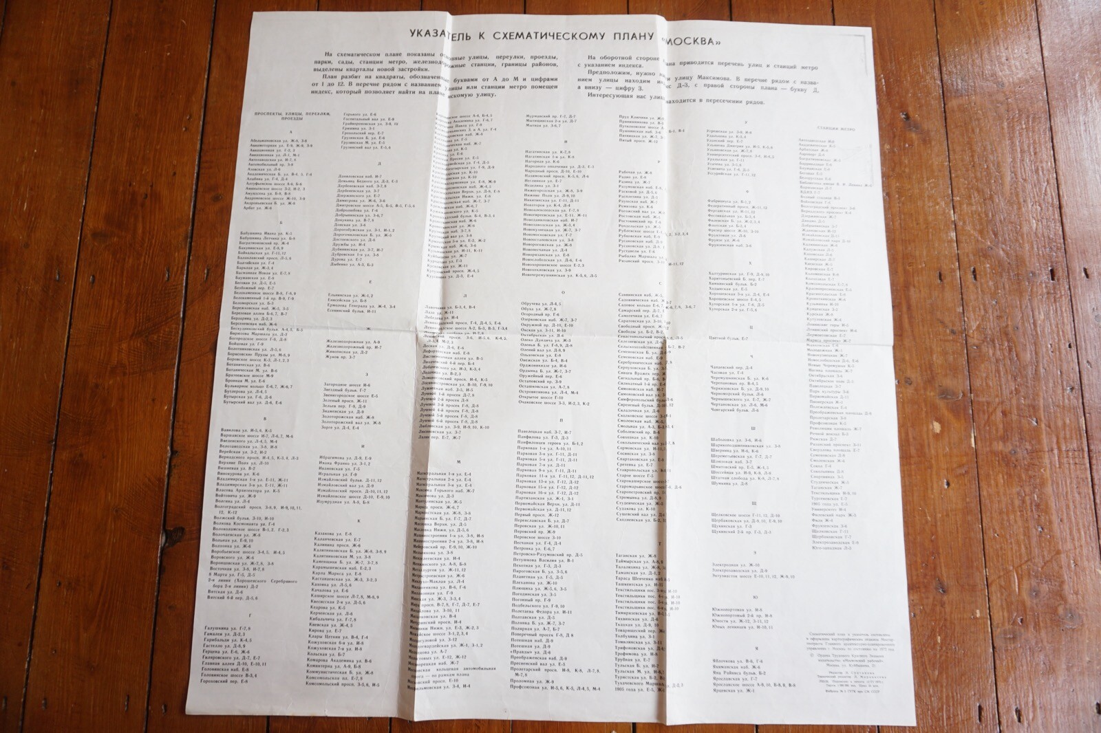 1972 Moscow Russia Railway Map