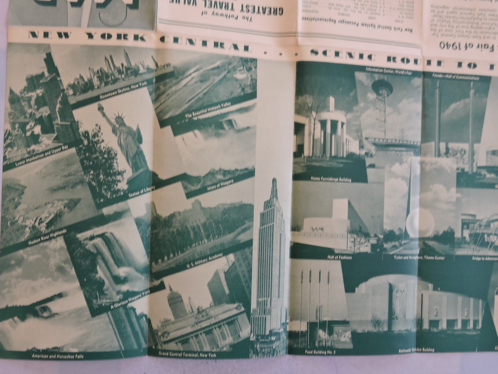 Rare 1940 1939 Worlds Fair 18×24 Subway MAP Railroad