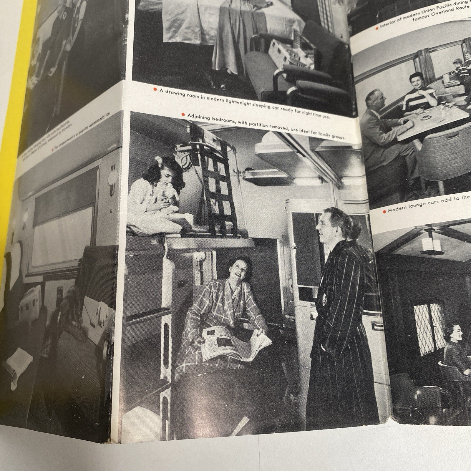 1956 UNION PACIFIC RAILROAD United States Map Train Connections Photos History