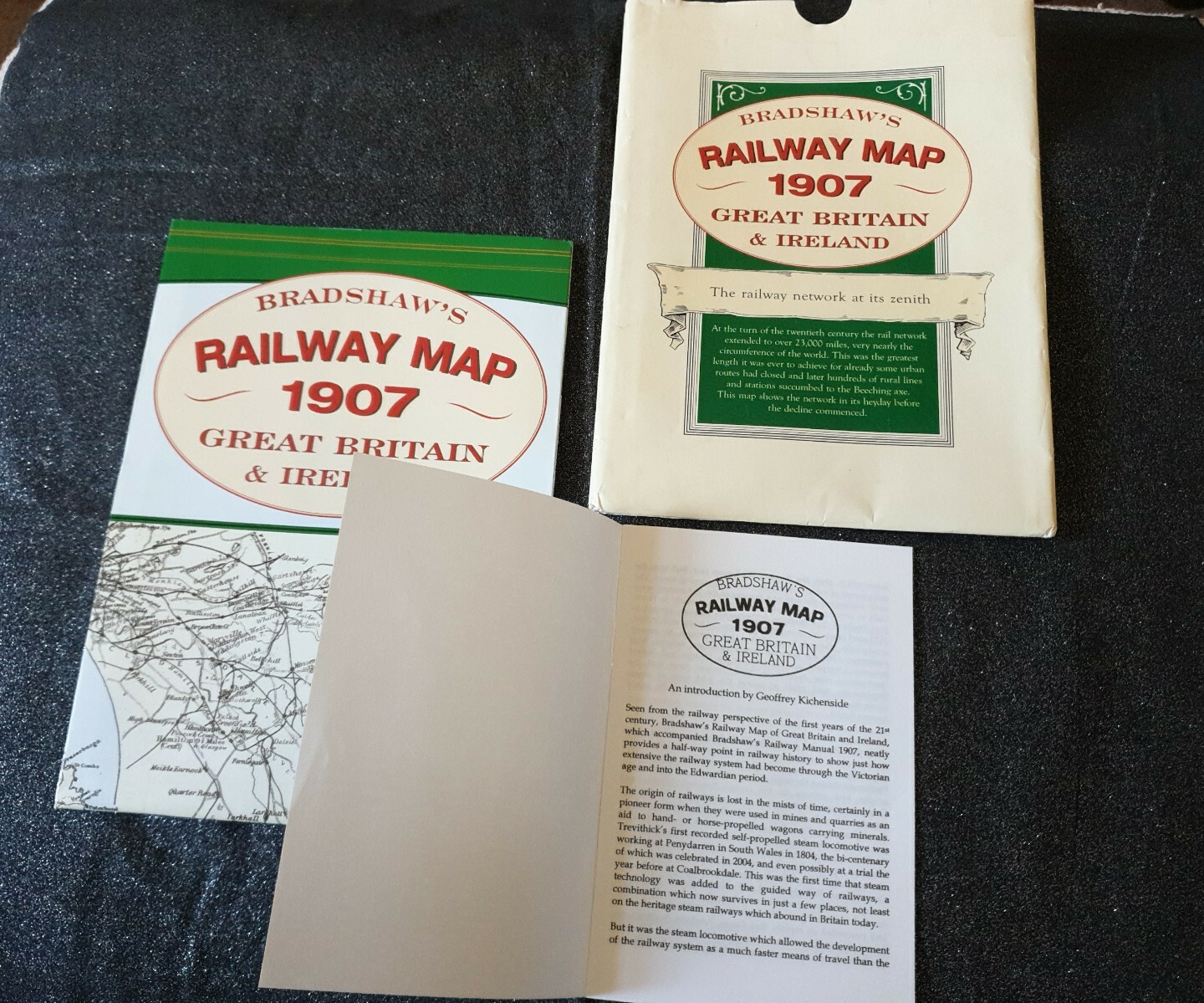 Bradshaw’s Railway Map 1907 Great Britain And Ireland. Reproduction.