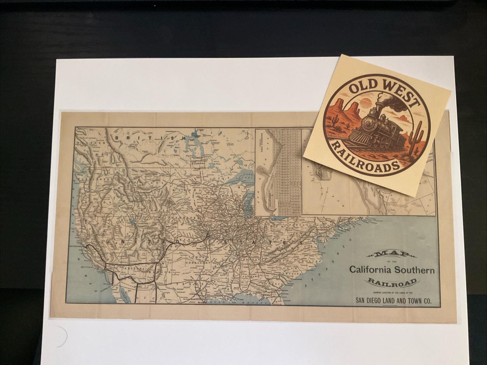 California Southern Railroad Map Santa Fe Railway
