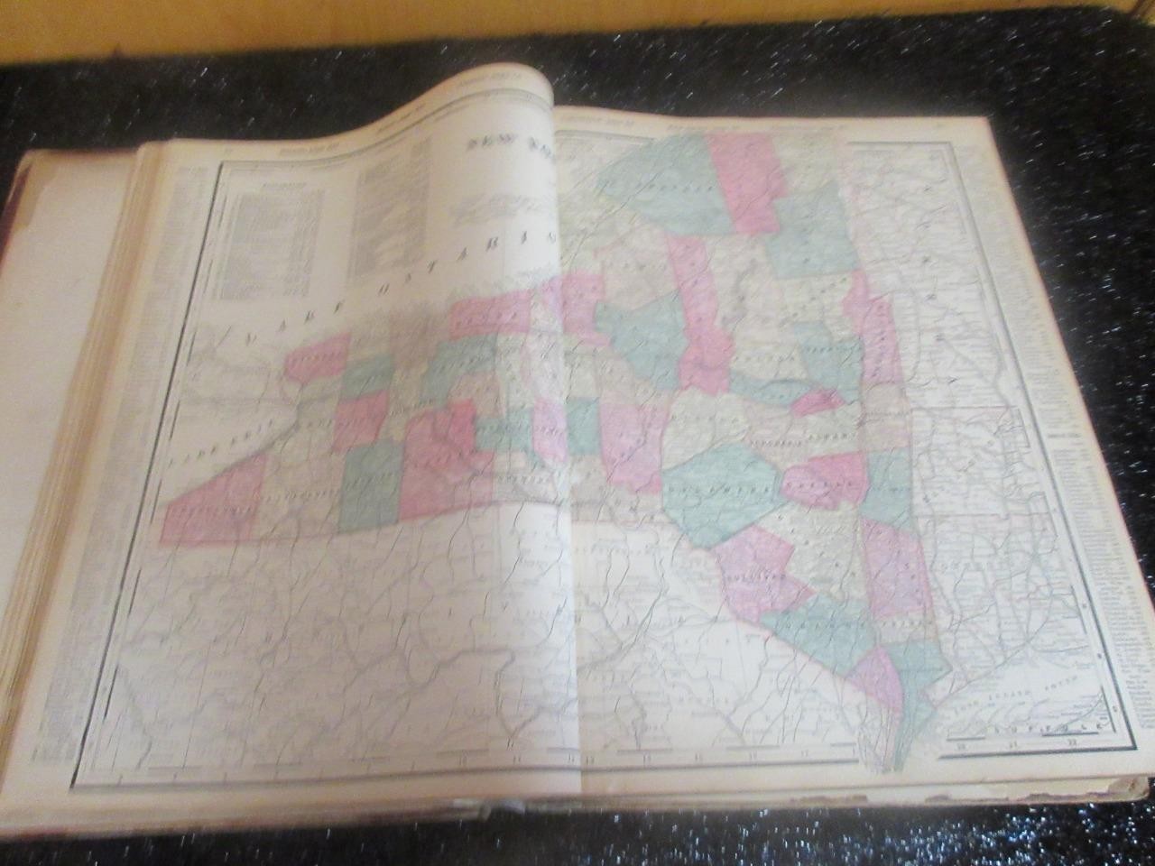ORIGINAL 1896 CRAM’S STANDARD AMERICAN RAILWAY ATLAS OF THE WORLD COLOR MAPS