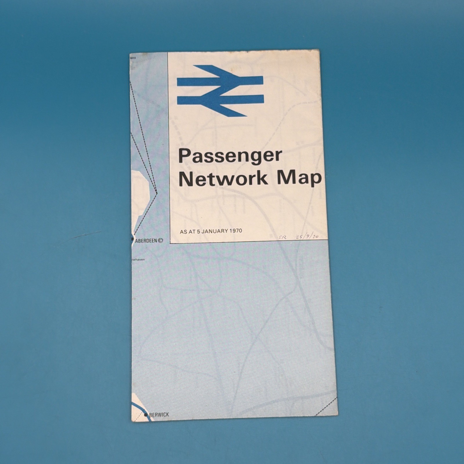 British Rail Passenger Network Map X2 1970 railways Beecham report vintage train