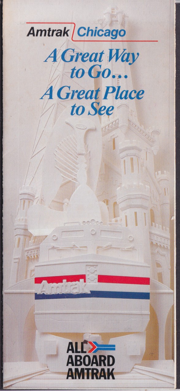 Amtrak Railroad Chicago: A Great Place to See map 1985