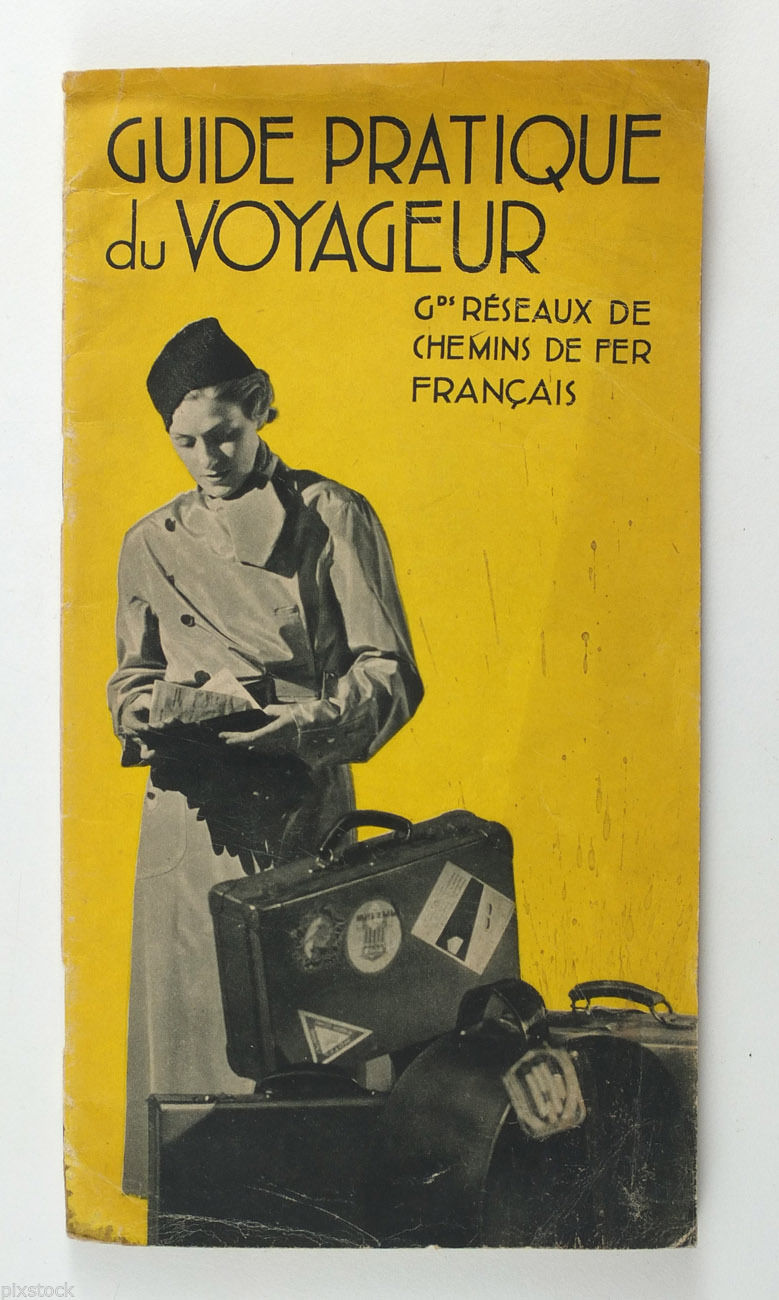 1935 France FRENCH Railways Practical Guide Book for Tourists