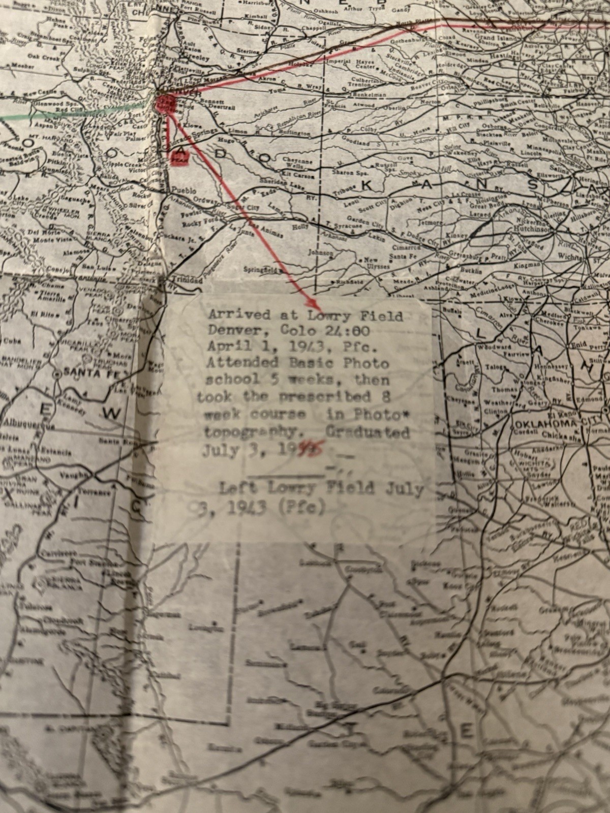 RARE 1940’s Railroad Map & Engineer/Fireman Senority List 1896-1942