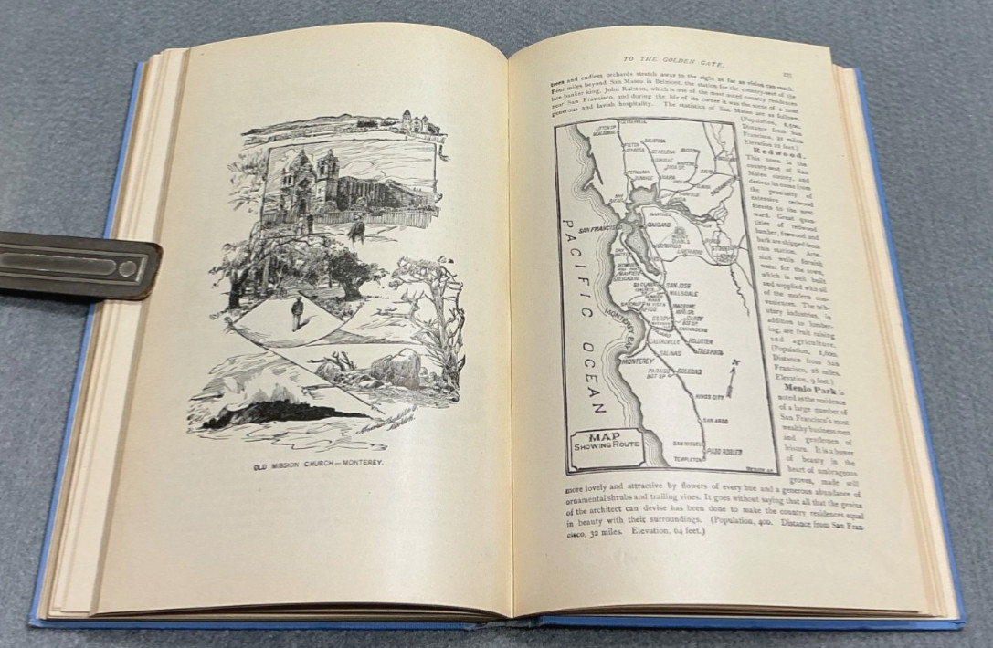 1899 DENVER RIO GRANDE RAILROAD COLORADO-CALIFORNIA WESTERN GUIDEBOOK w/RARE MAP