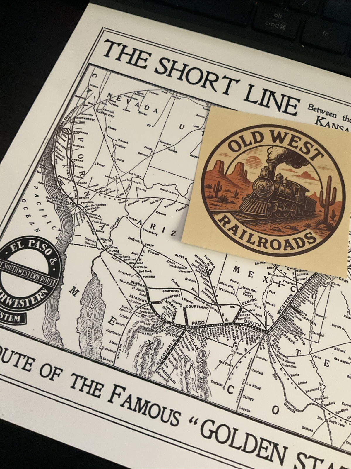 El Paso & Southwestern Railroad Route Map (copy)