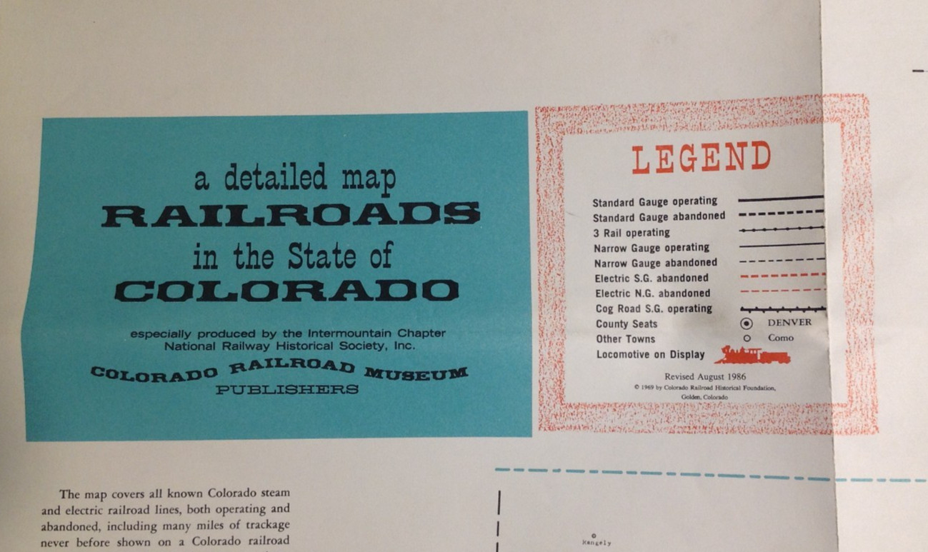 2 Colorado Railroad Maps Railway Society Historical Routes & Cumbres & Toltec