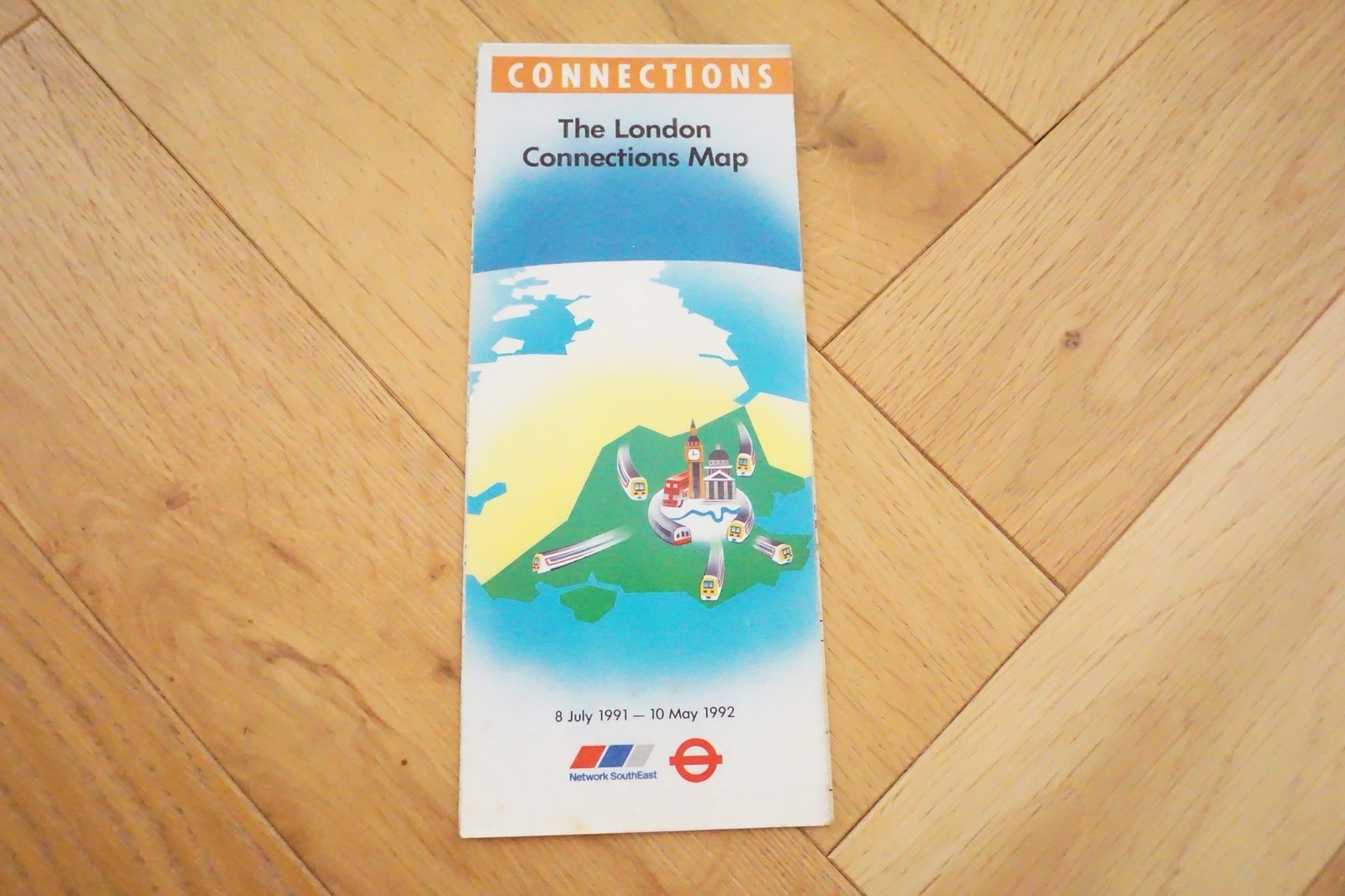 1991 – 1992 NSE Network SouthEast Railway Map