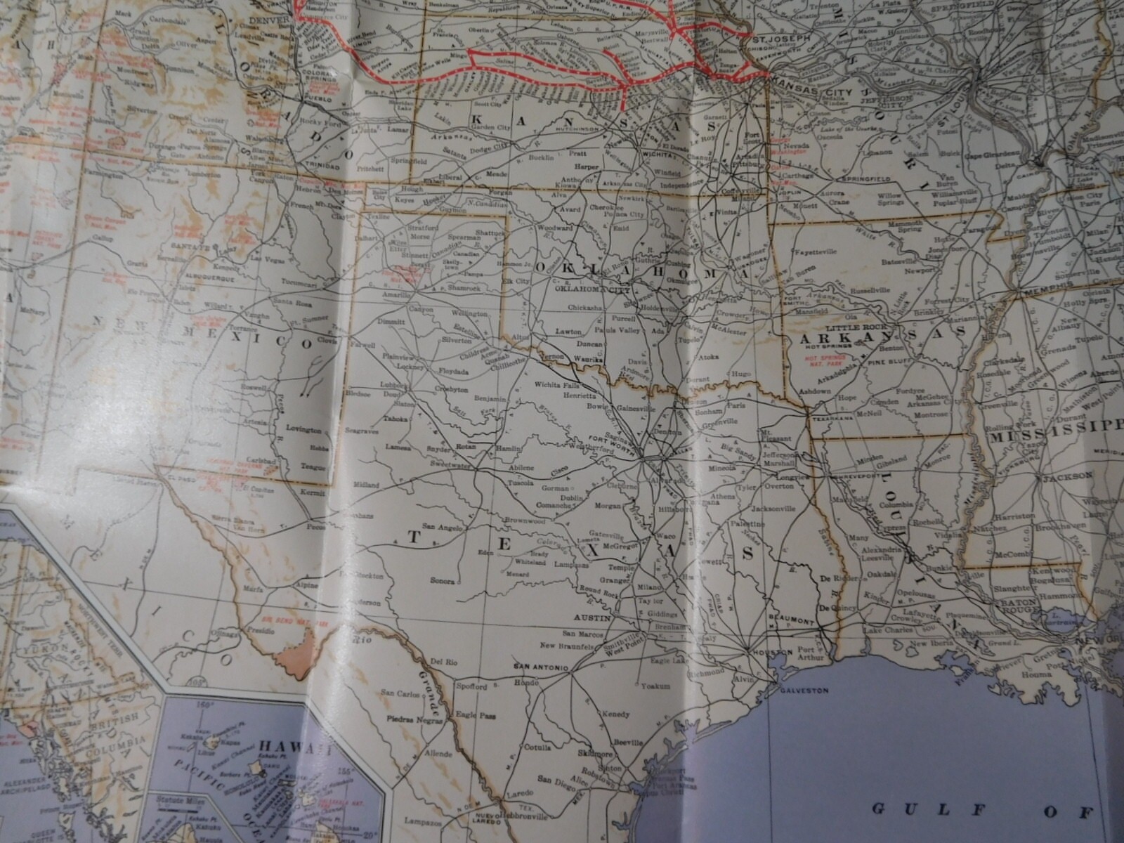 Map Union Pacific Railroad United States U.P. Facilities 1976