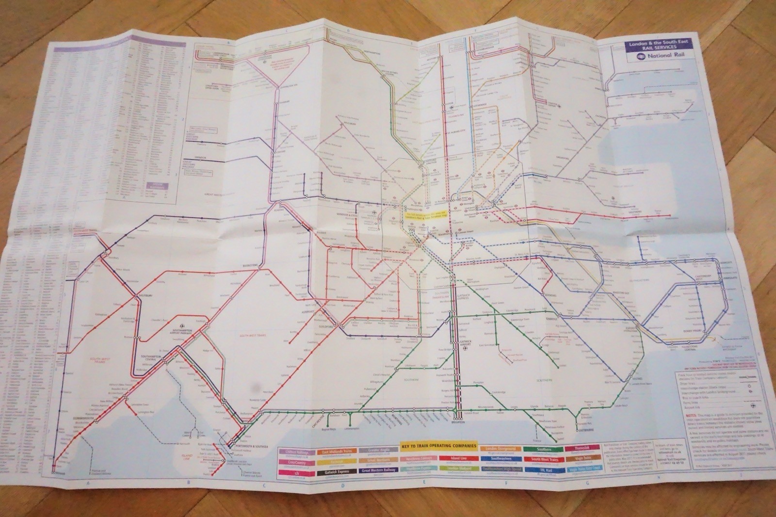 2016 2017 2018 London Connections Railway & Underground Tube Map x3