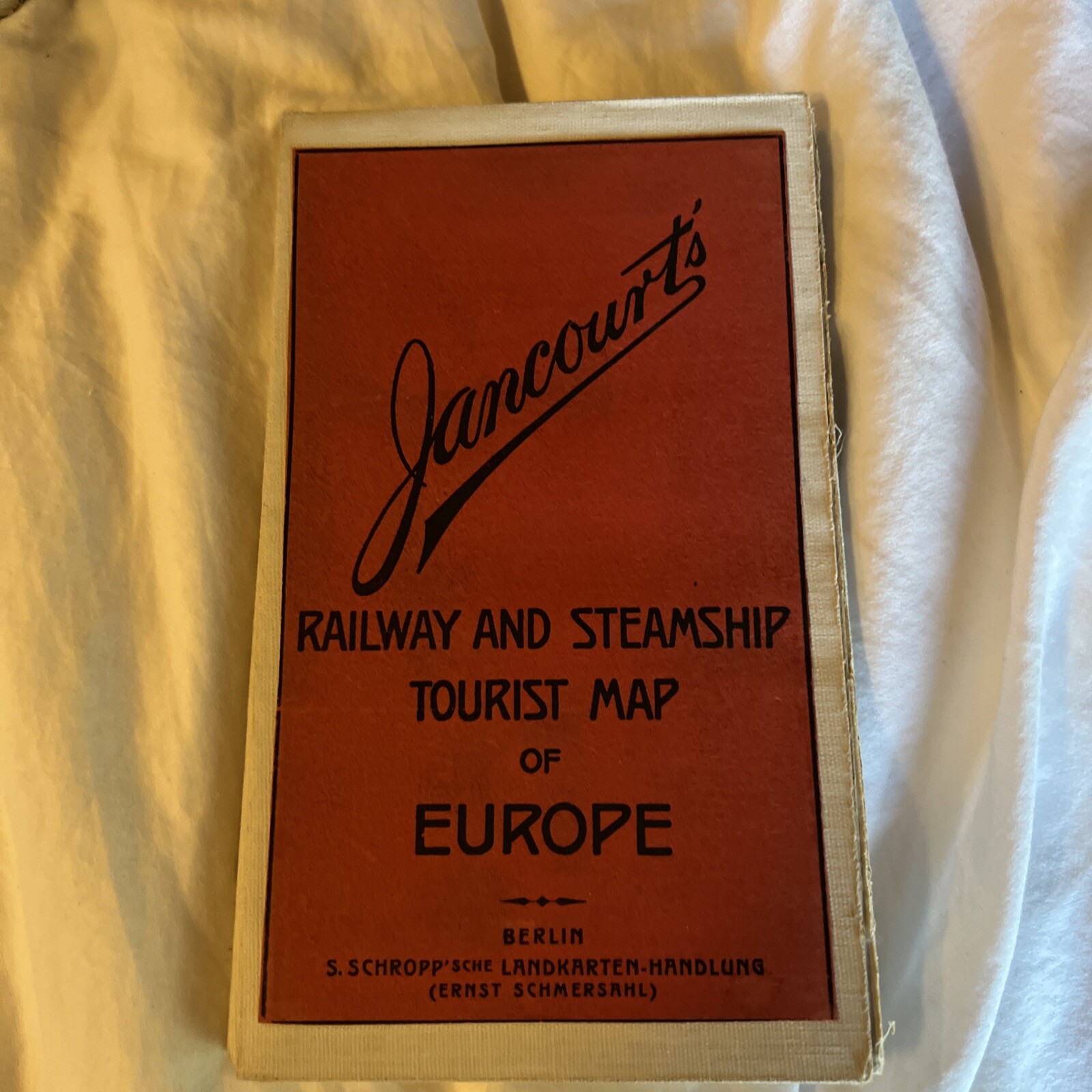 Jancourt’s railway and steamship tourist map of Europe
