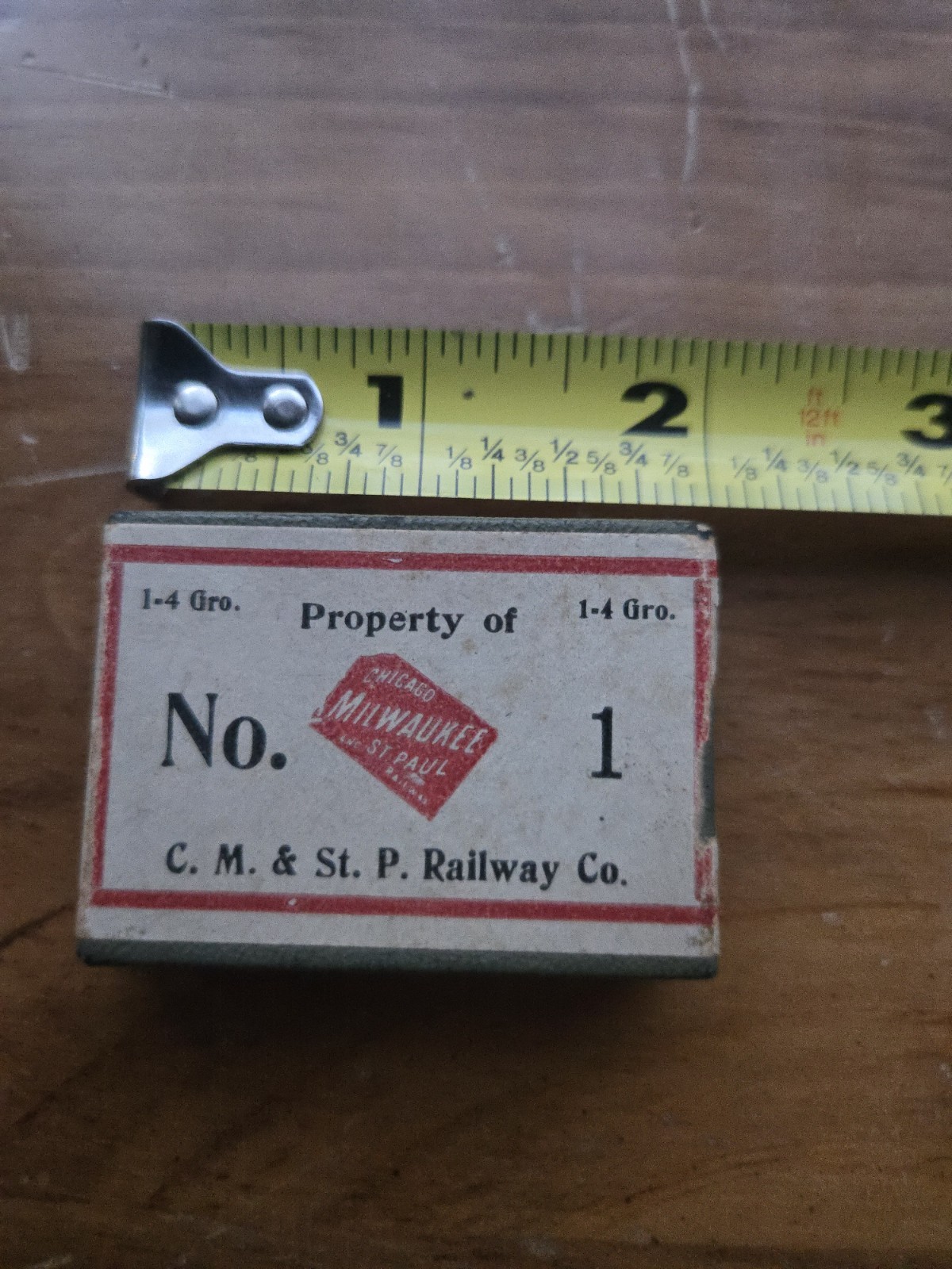 Antique? Vintage Original Chicago Milwaukee St. Paul RR Cardboard Box