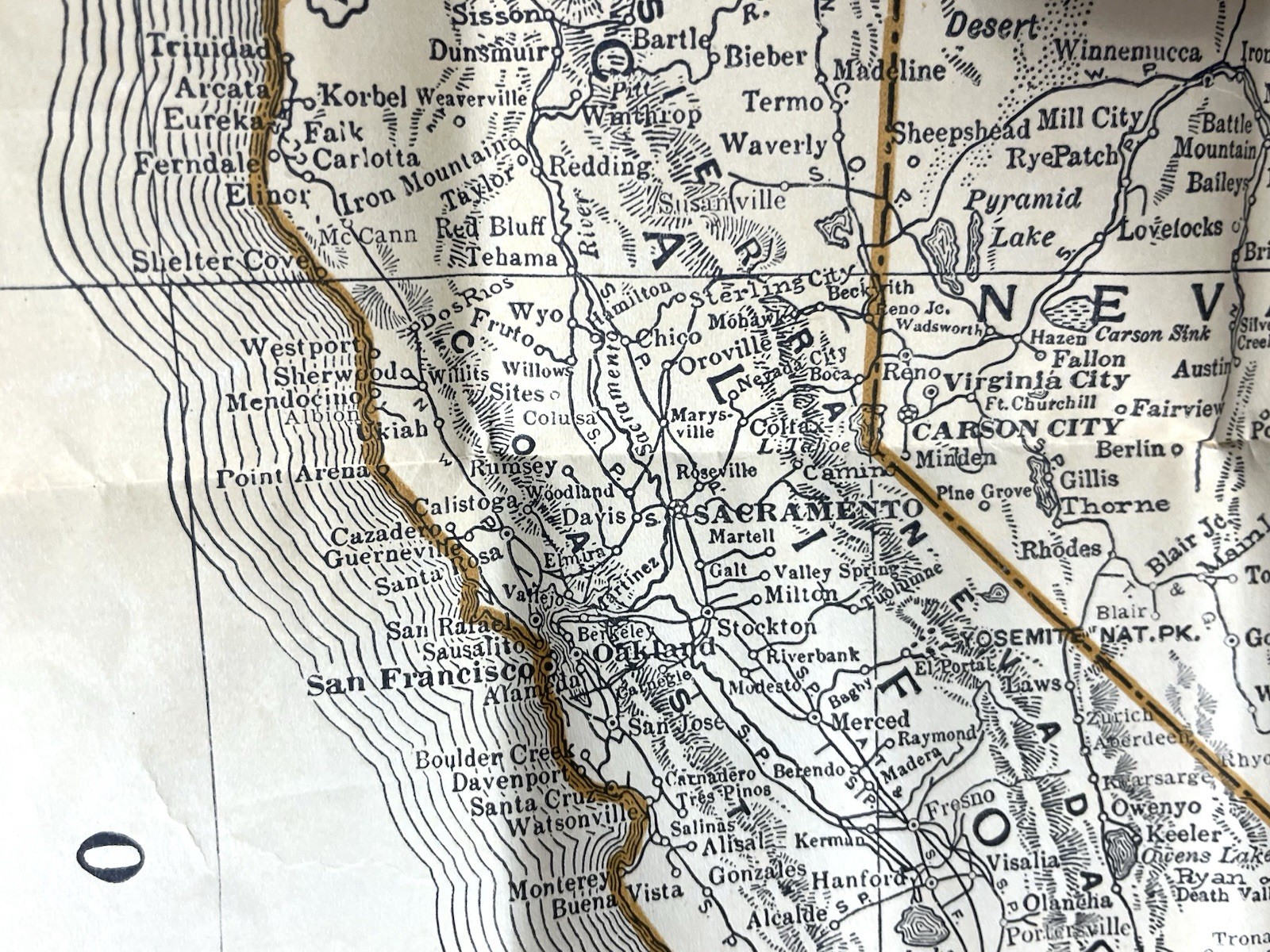 1910 Rand McNally New Official Railroad Map of the United States & So. Canada