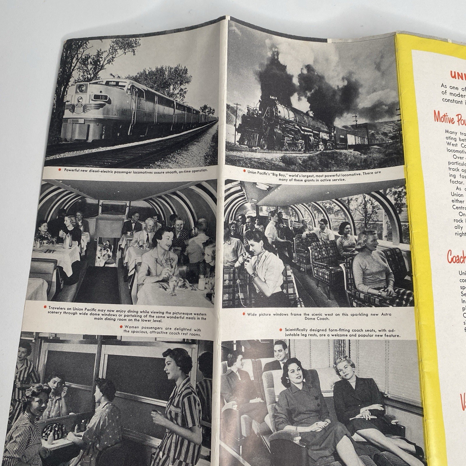 1956 UNION PACIFIC RAILROAD United States Map Train Connections Photos History