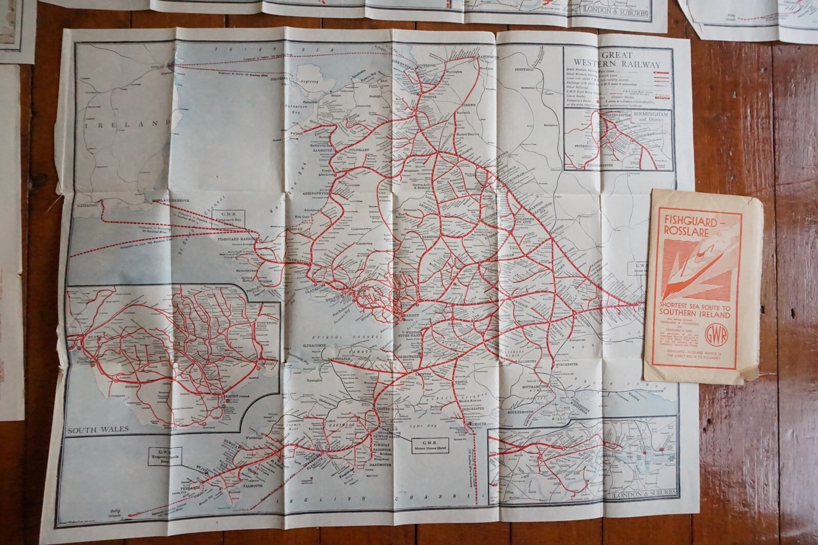 GWR Great Western Railway Map x5 Ref C