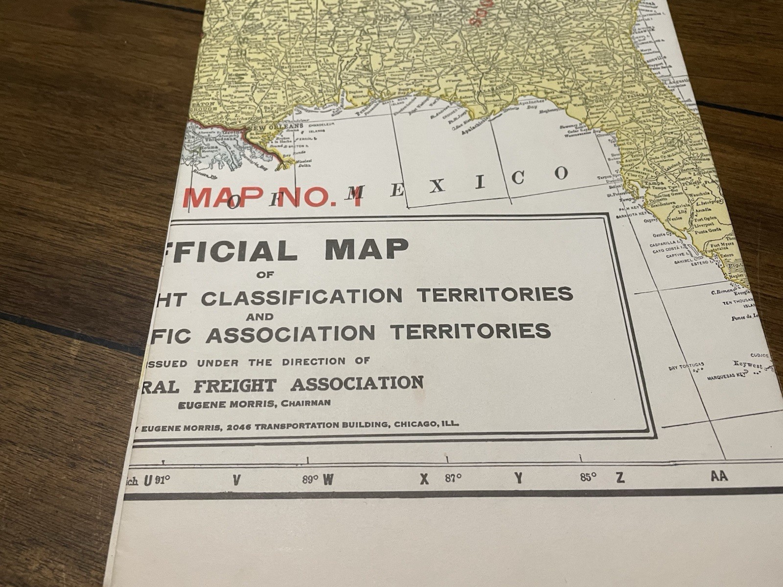 13 Antique Official Railroad Traffic Maps of the United States & Canada