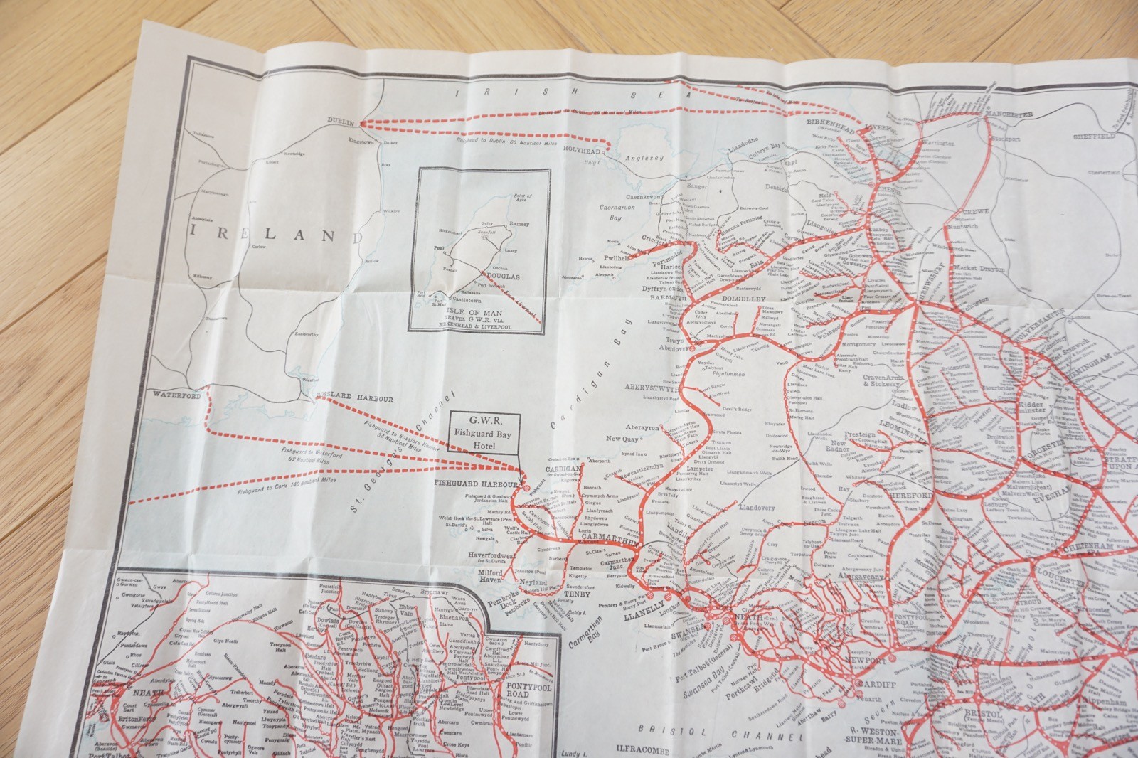 GWR System Map Pocket Railway Map & Pouch
