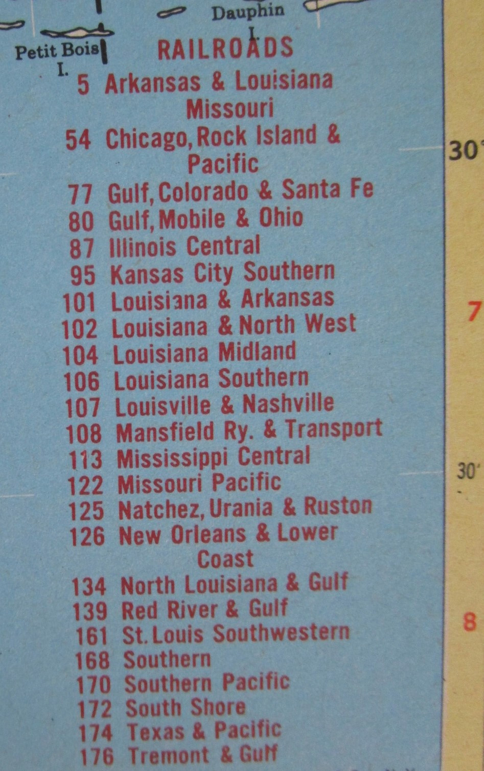 LA ME 1956 LOUISIANA RAILROAD Map. NATCHEZ URANIA & RUSTON RR ~or~ MAINE
