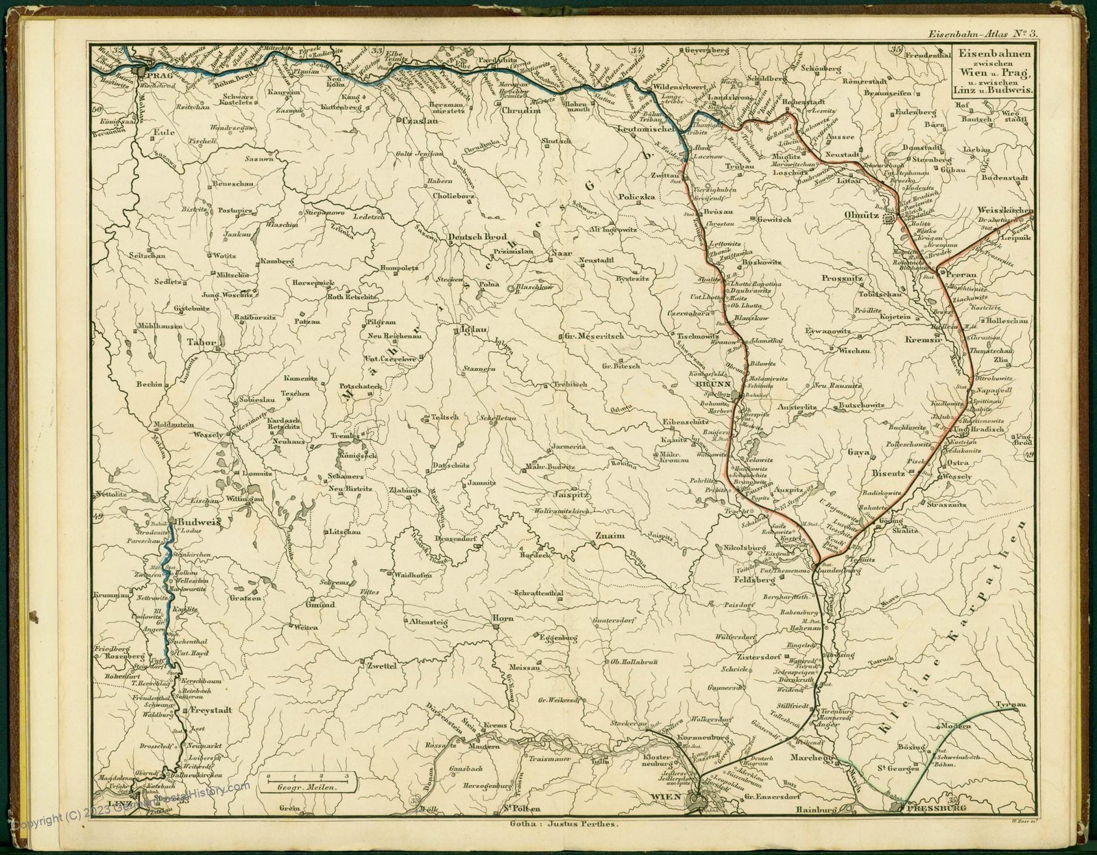 1847 Railway Atlas Germany Belgium Northern Italy Stuelpnaegel 48886