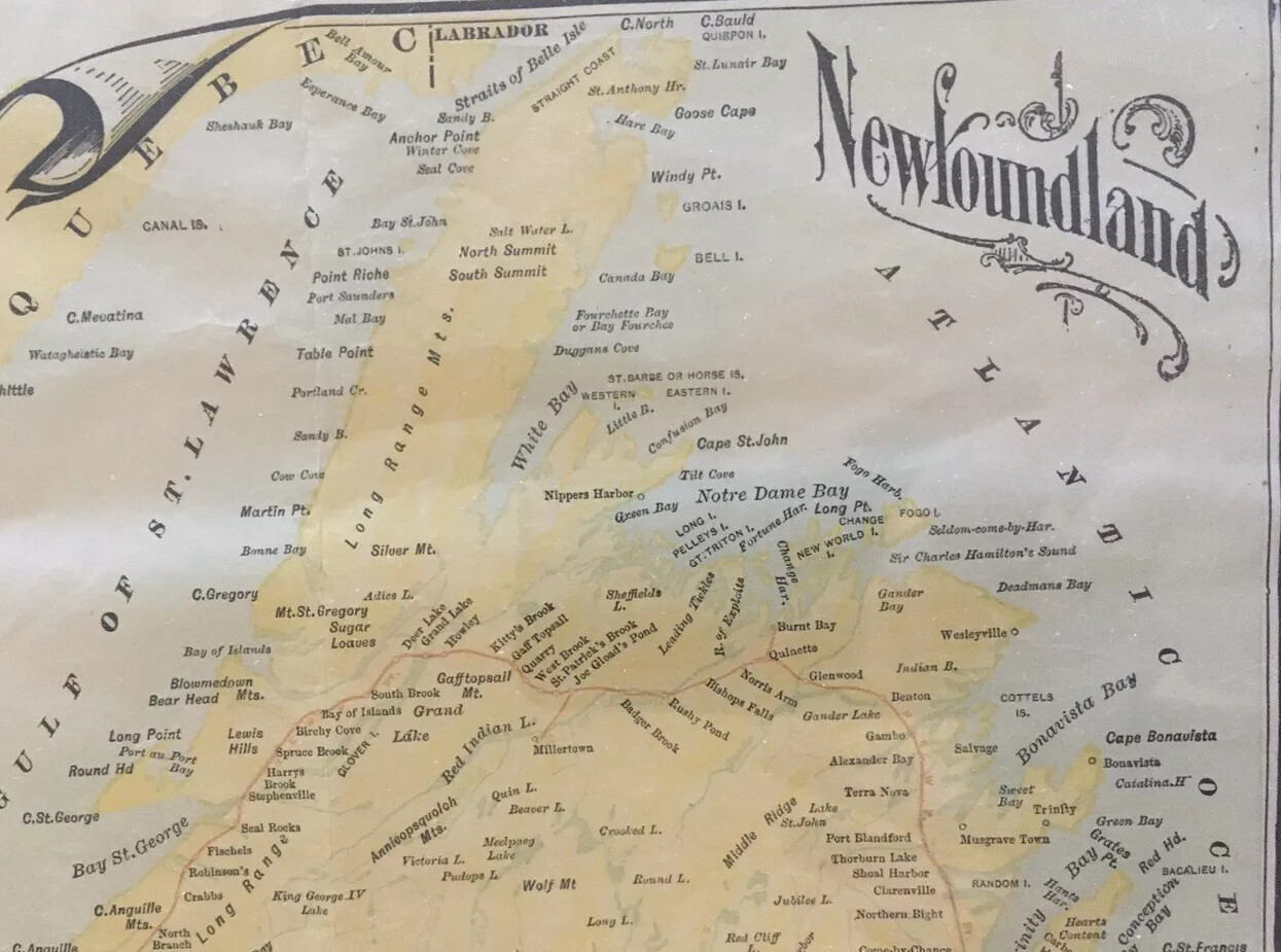1901 ABC The Pathfinder Railway Guide Map Eastern Section