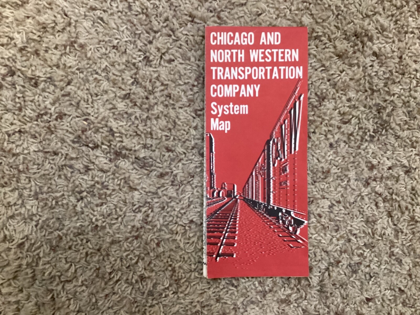 1979 CHICAGO AND NORTH WESTERN TRANSPORTATION COMPANY SYSTEM MAP