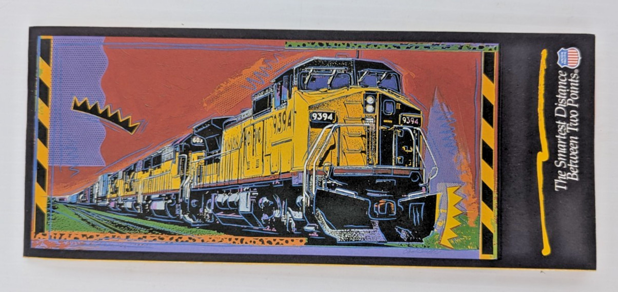 1994 Union Pacific Railroad USA Map System Route Rail Train