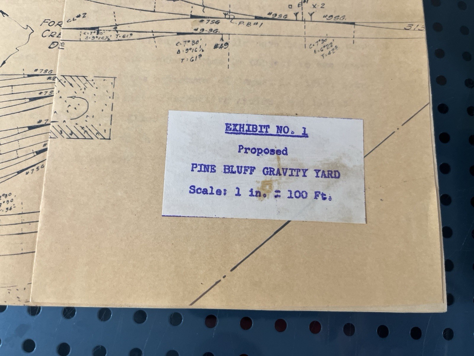 SSW Cotton Belt Railroad Yard Track Charts Pine Bluff, Arkansas 1978 2 Charts