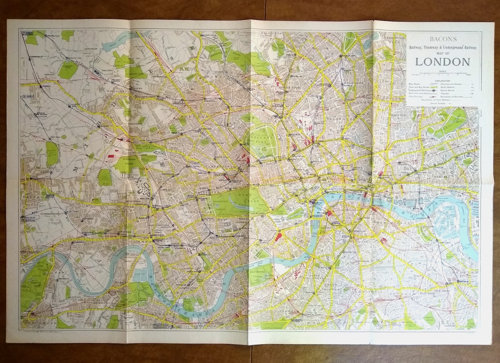1923 A Dickens Atlas Hopkins and Read by The Hatton Garden Press with Maps