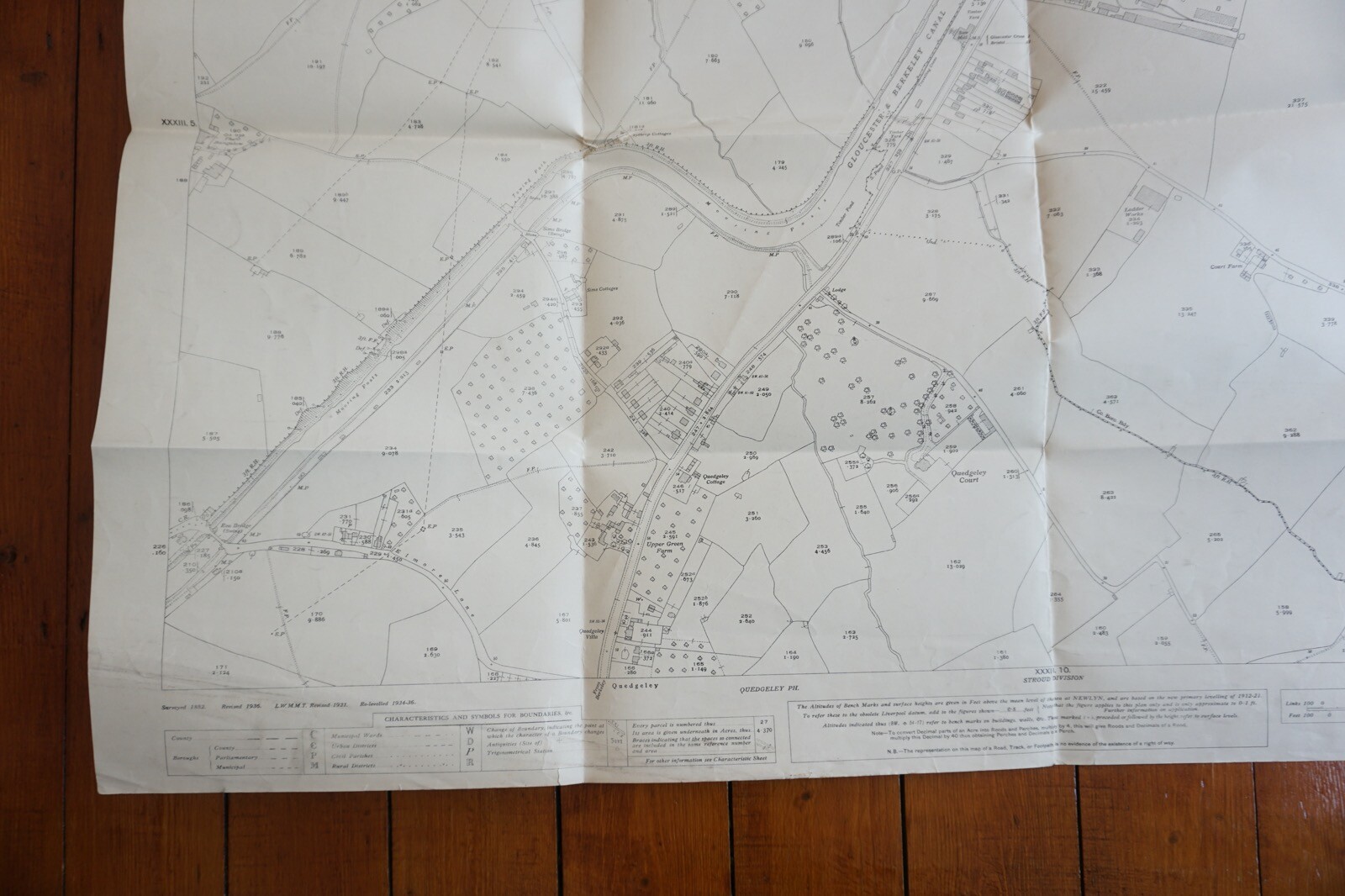 1936 Gloucester New Docks Branch LMSR Railway OS Railway Map
