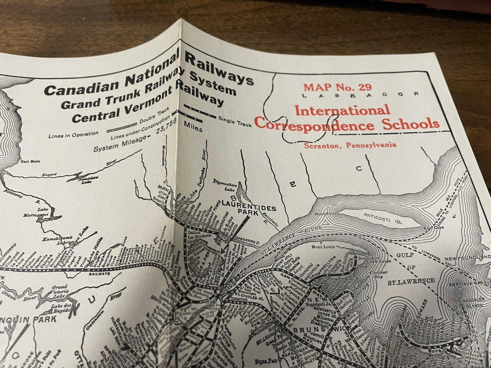 13 Antique Official Railroad Traffic Maps of the United States & Canada