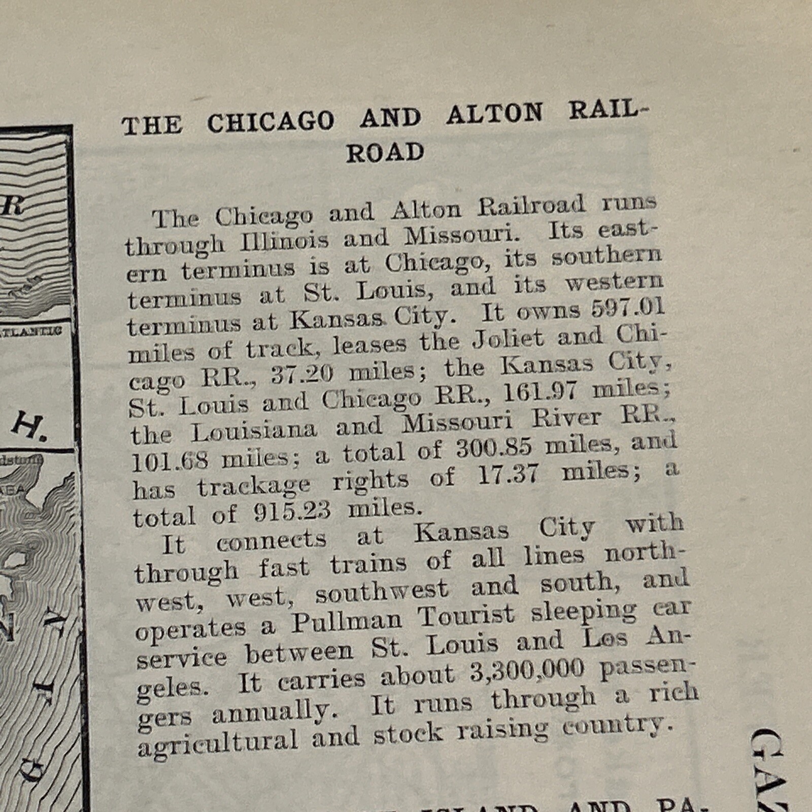 Antique 1908 Map Of The Chicago, Milwaukee & St. Paul Railroad System 11×15 Inch