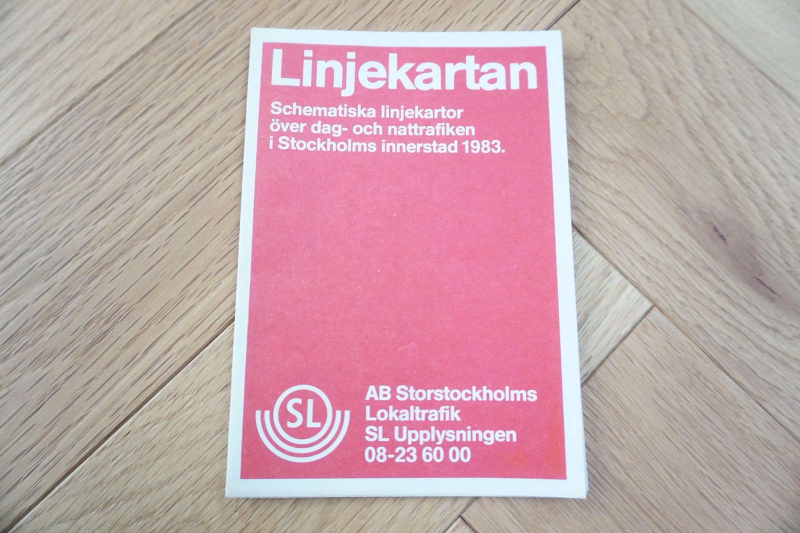 1983 Linkekartan Stockholm Sweden Bus Tram Railway Route Map