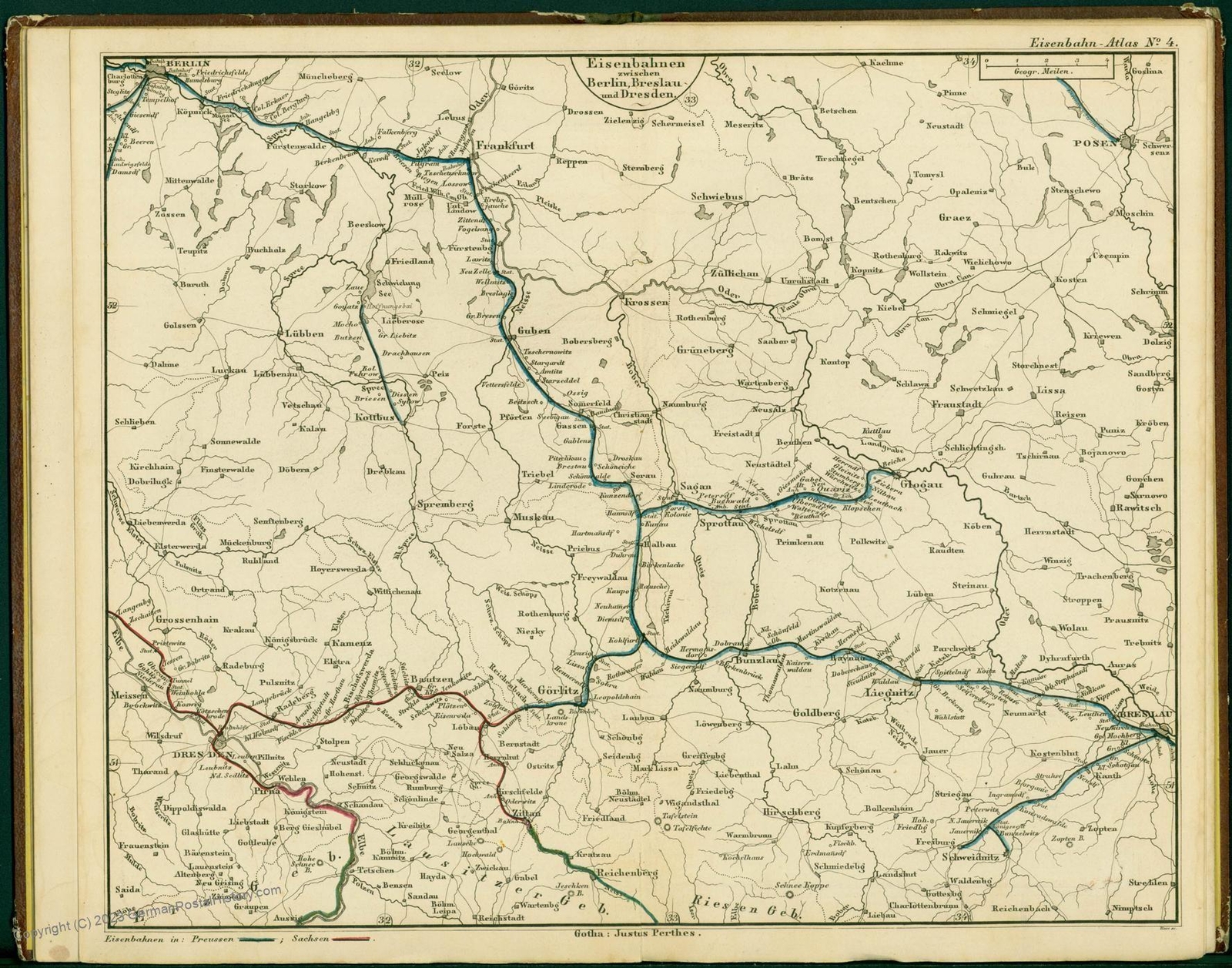 1847 Railway Atlas Germany Belgium Northern Italy Stuelpnaegel 48886