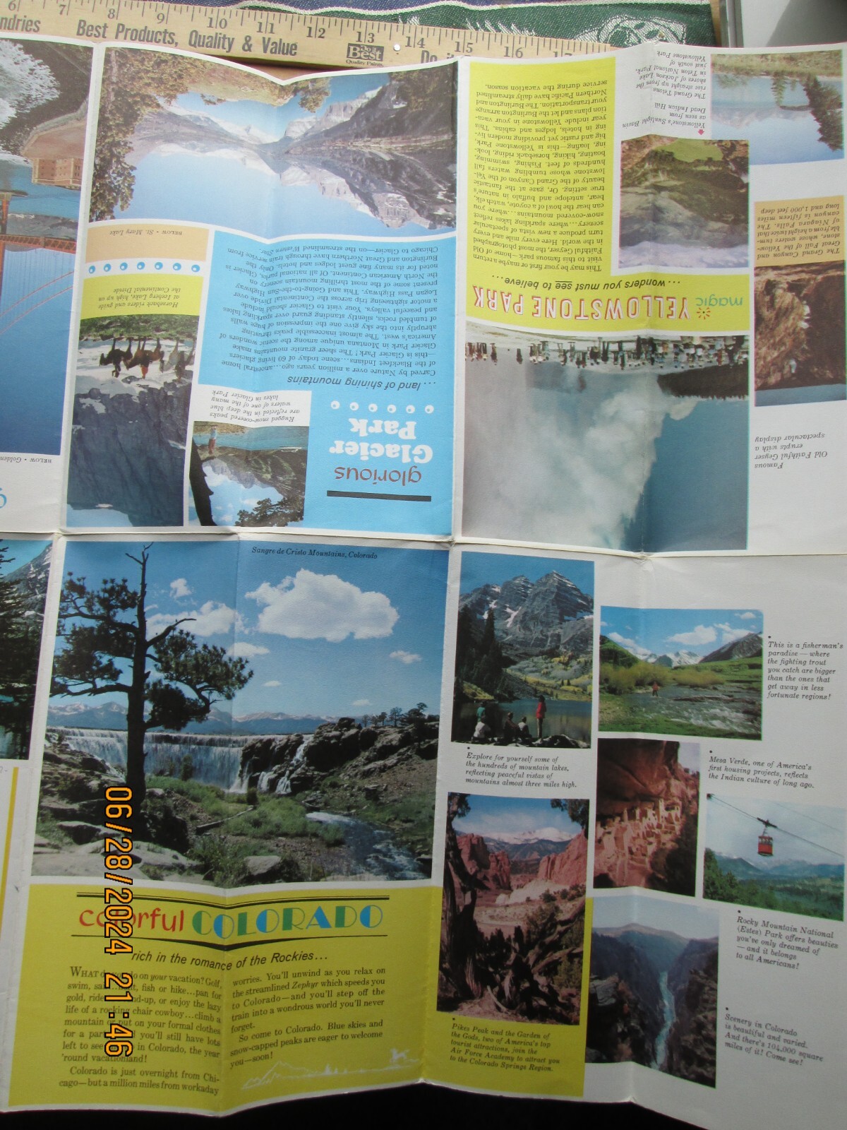 Burlington route map A guide to America’s favorite vacation land 1963