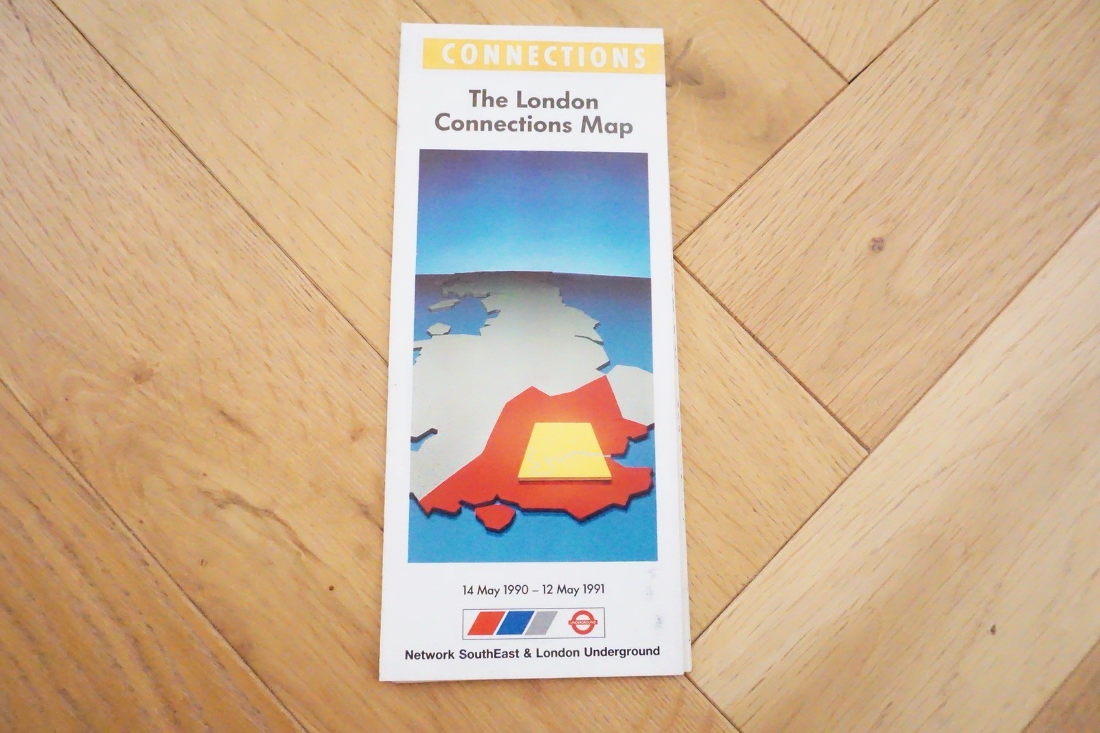 1990 – 1991 NSE Network SouthEast Railway Map