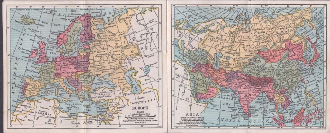 Union Pacific Railroad Pocket Atlas of the World Strategic Middle Route Omaha NE