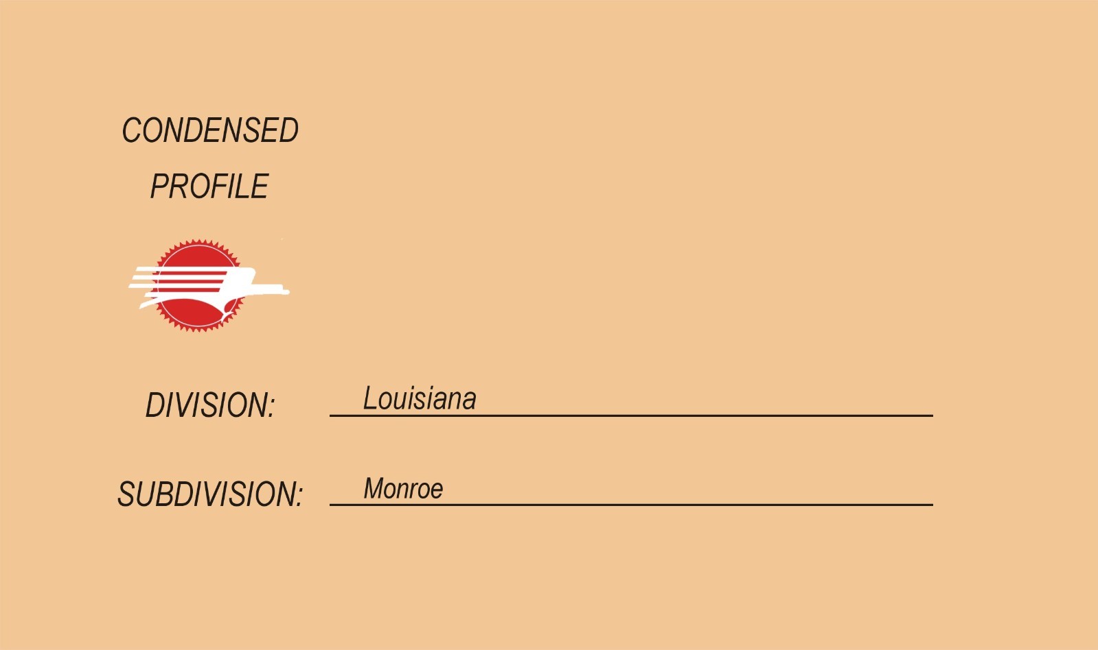 Missouri Pacific 1976 Louisiana Division Monroe Sub Profile PDF Pages on DVD