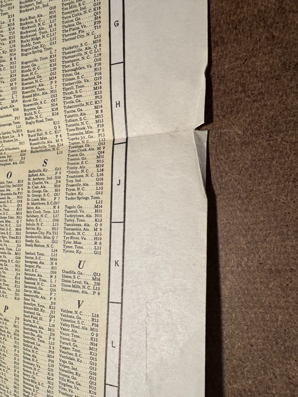 Vintage April 1943 Map of the Southern Railway System Railroad RR Train