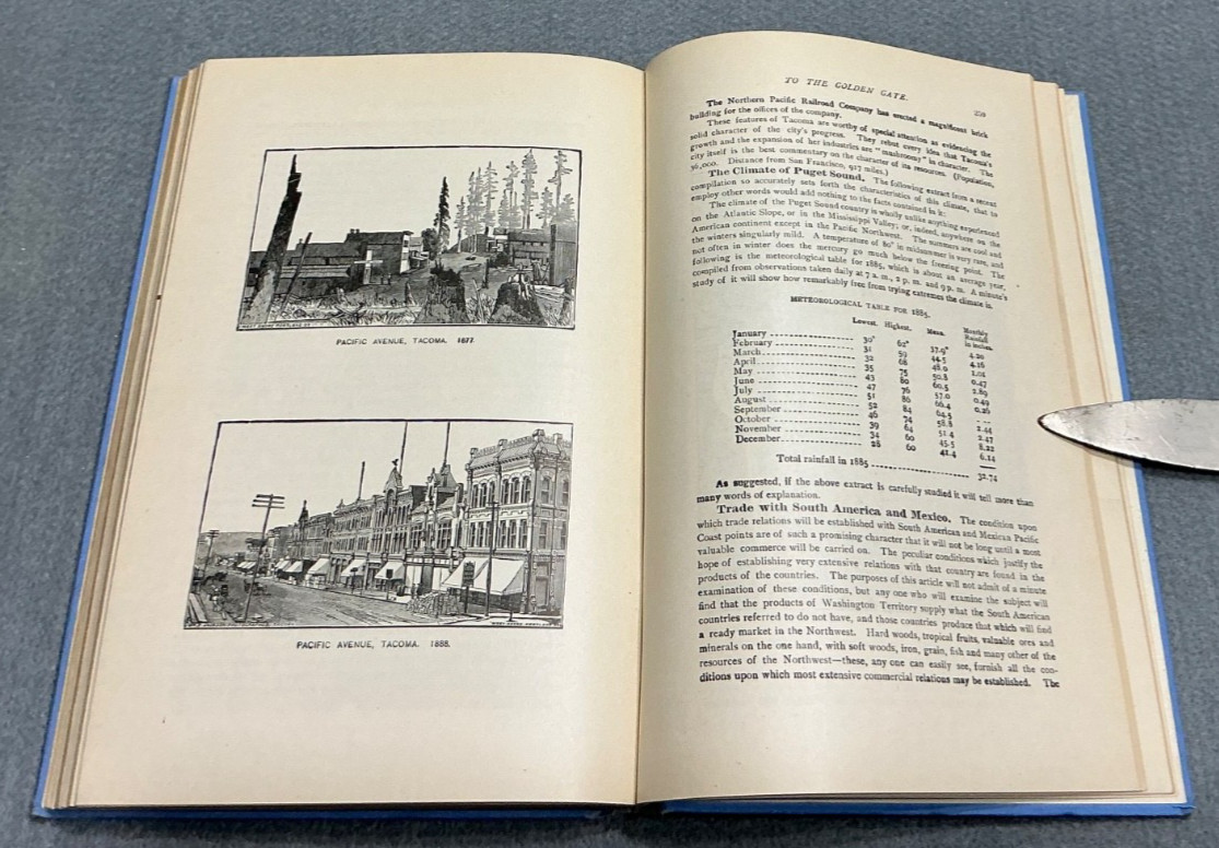 1899 DENVER RIO GRANDE RAILROAD COLORADO-CALIFORNIA WESTERN GUIDEBOOK w/RARE MAP