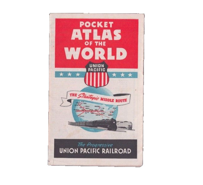 Union Pacific Railroad Pocket Atlas of the World Strategic Middle Route Omaha NE