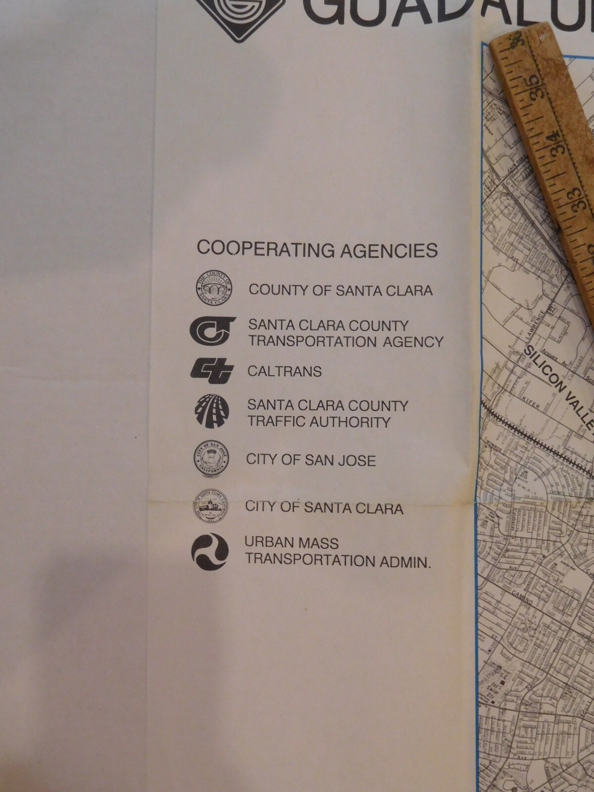 Map Guadalupe Corridor Project 1990 California