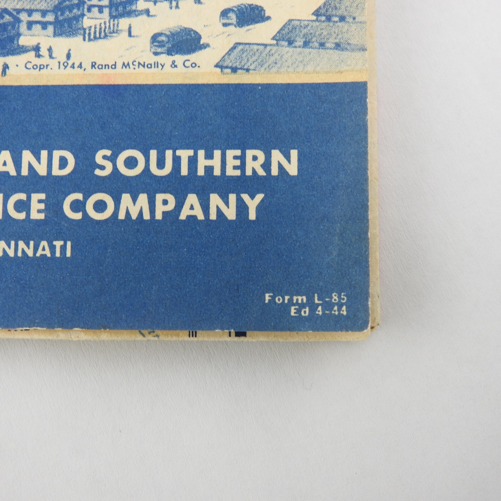 Vintage US Military Map Posts Camps Stations Randy McNally Illustrated Graphics