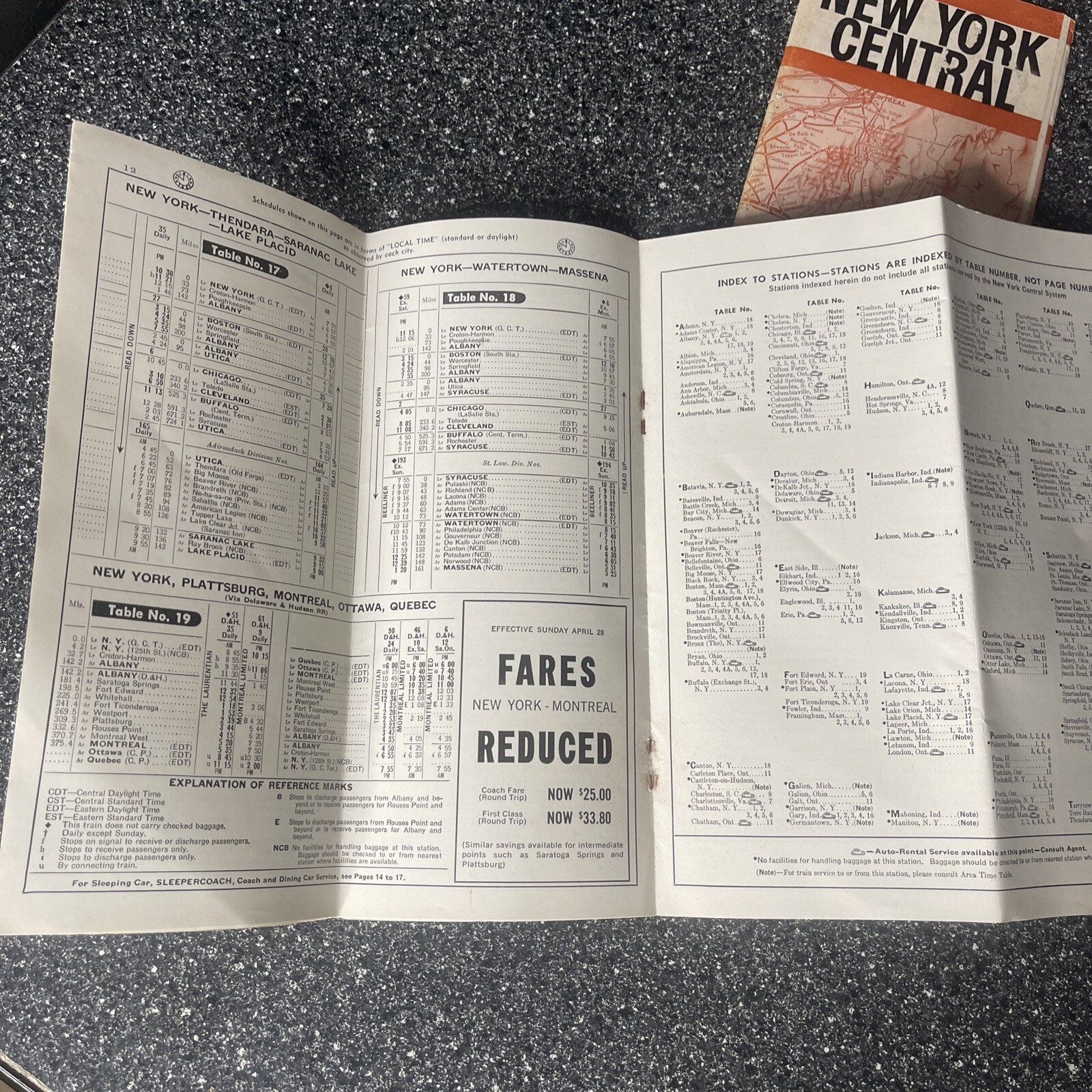 Vintage 1960s Rand McNally New York Central System Railway Railroad Train Maps 3