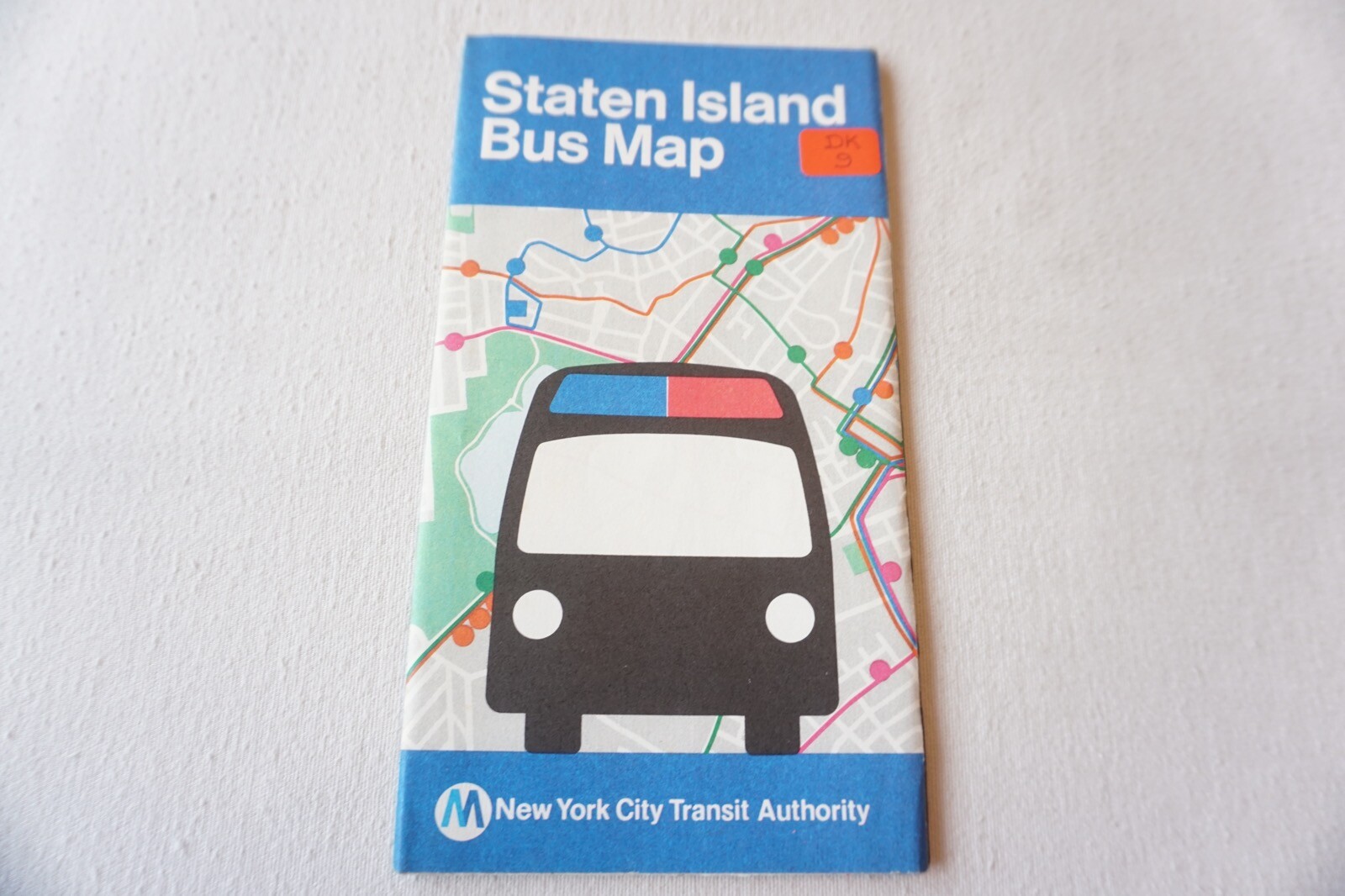 1977 Staten Island New York Bus Guide Bus Map