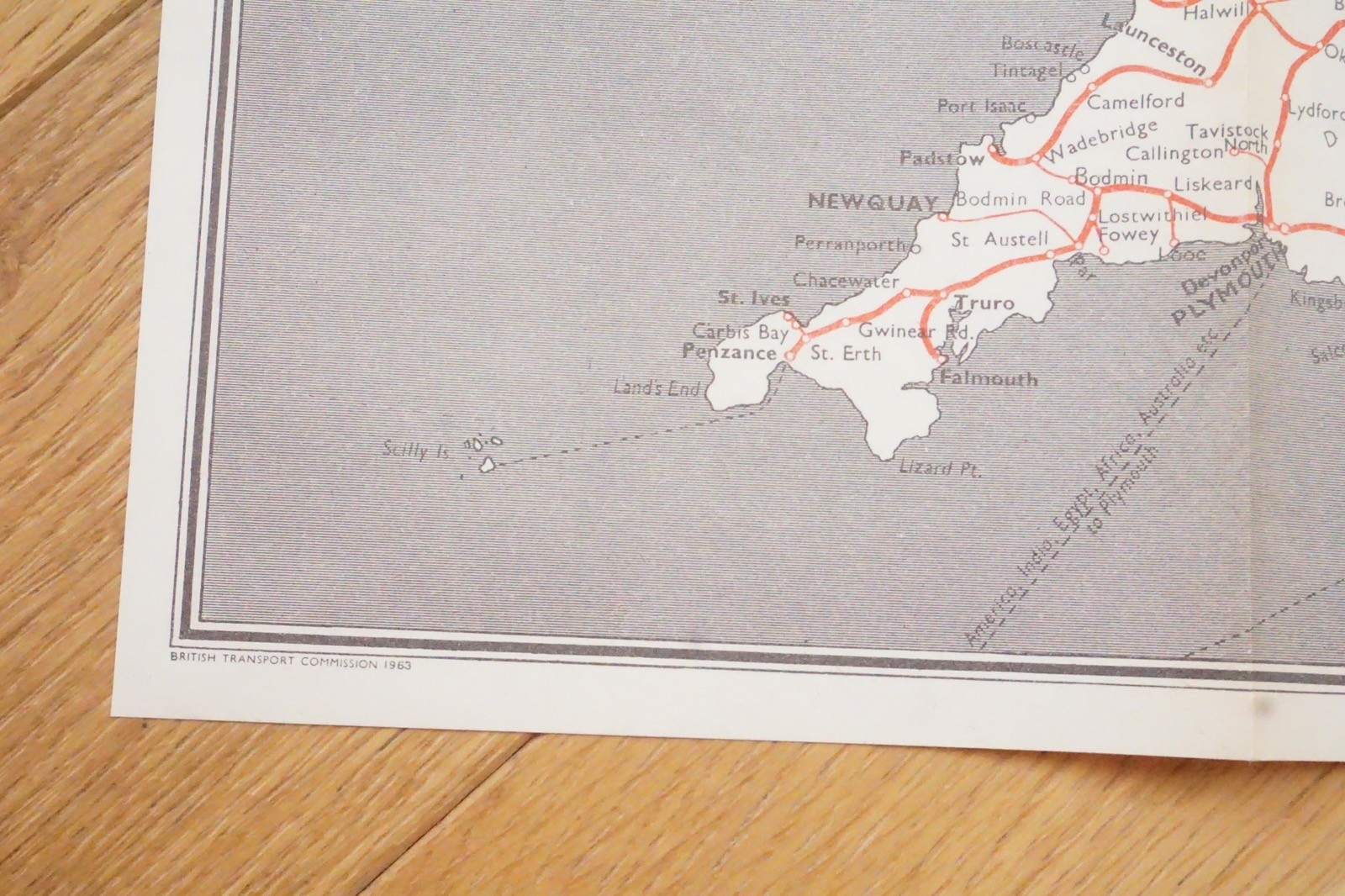 1960 British Rail North Eastern Region Passenger Network Railway Map VGC