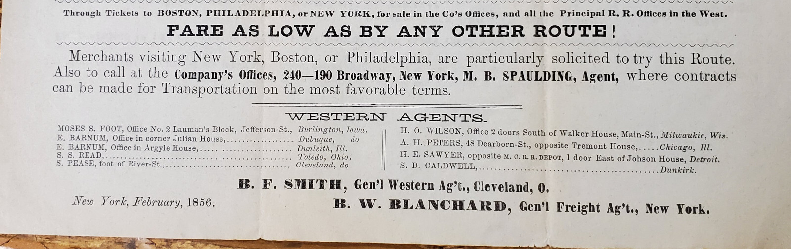 New York and Erie Rail Road, 1856, Map, East Coast Luxury Connections