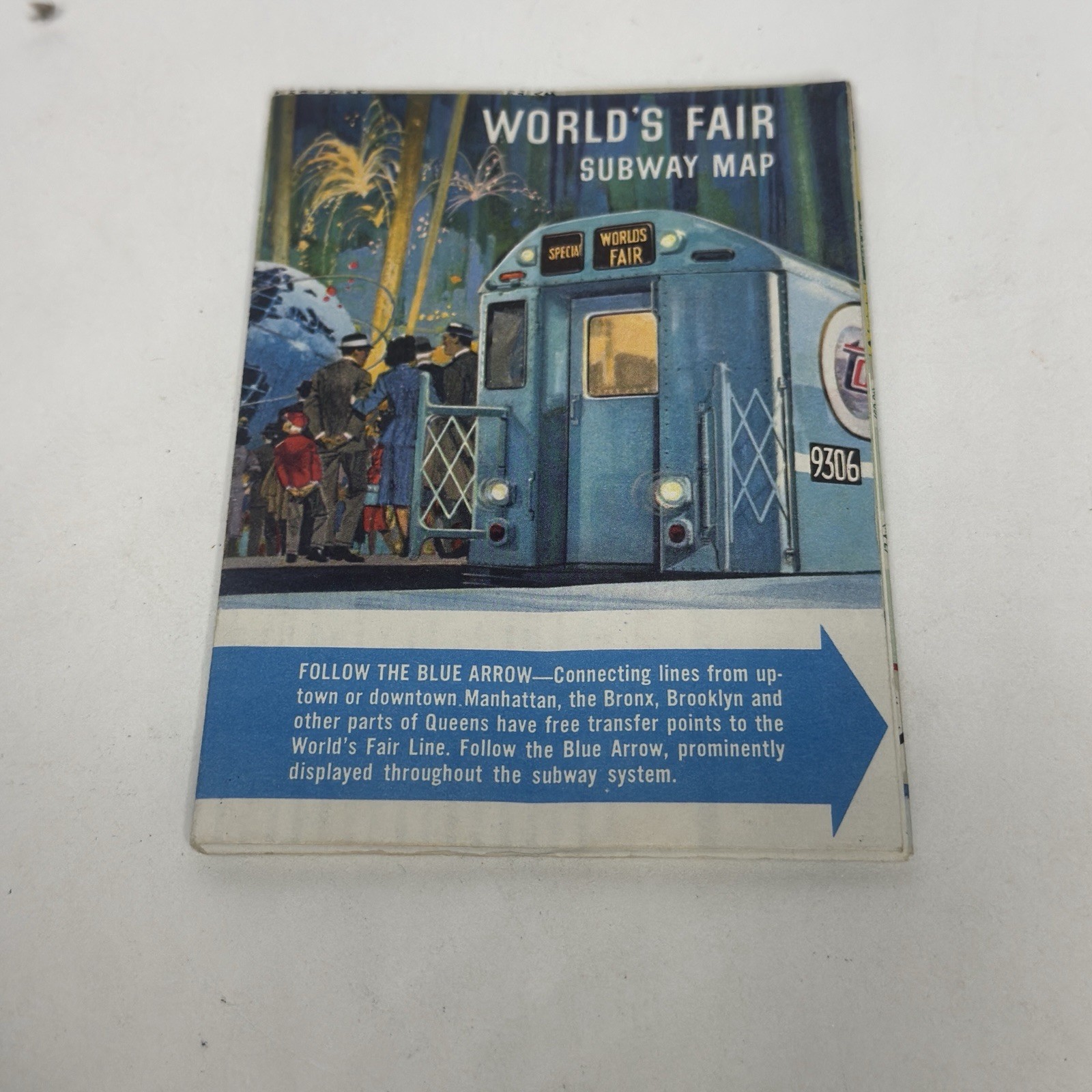 1964 NY Worlds Fair Subway Map New York City Transit Authority Vintage Original